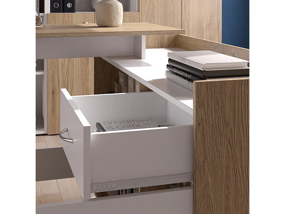 Bureau dangle sonoma 135x77x115 noira