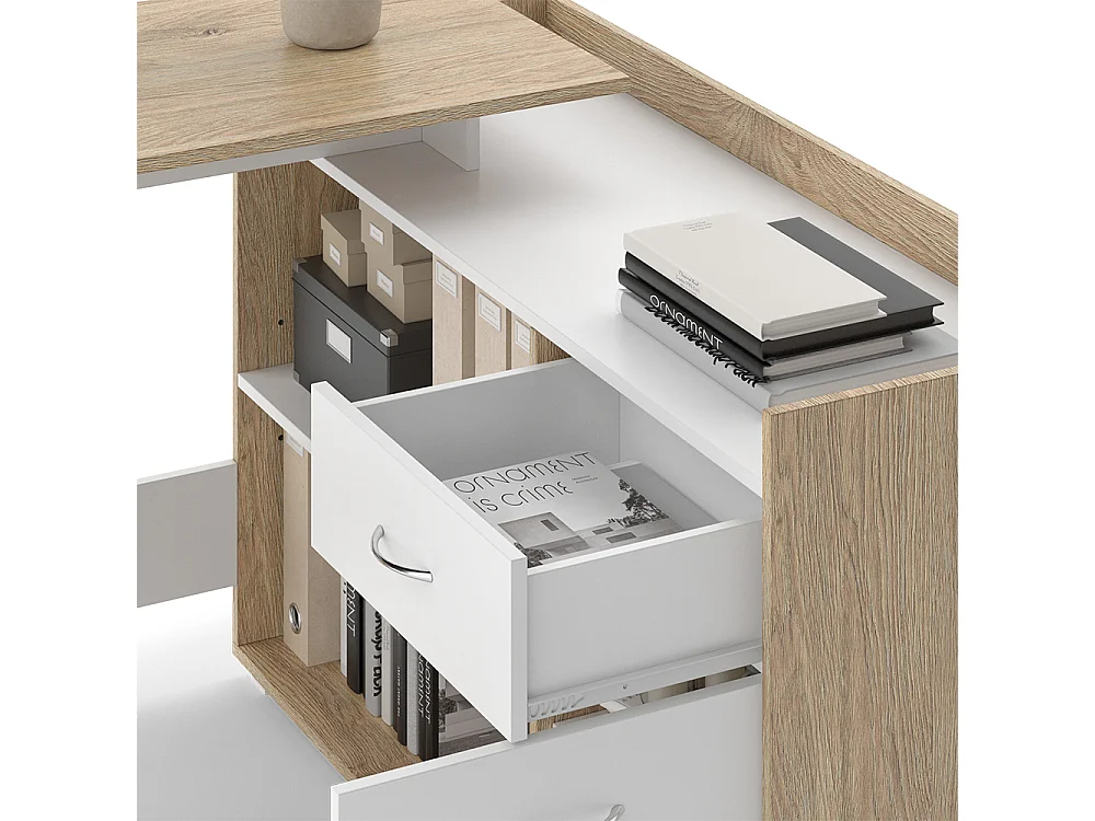 Bureau dangle sonoma 135x77x115 noira