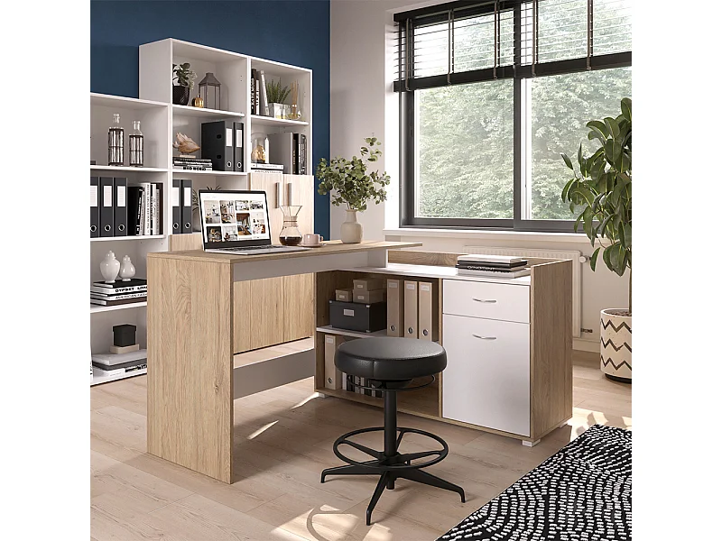 Bureau dangle sonoma 135x77x115 noira