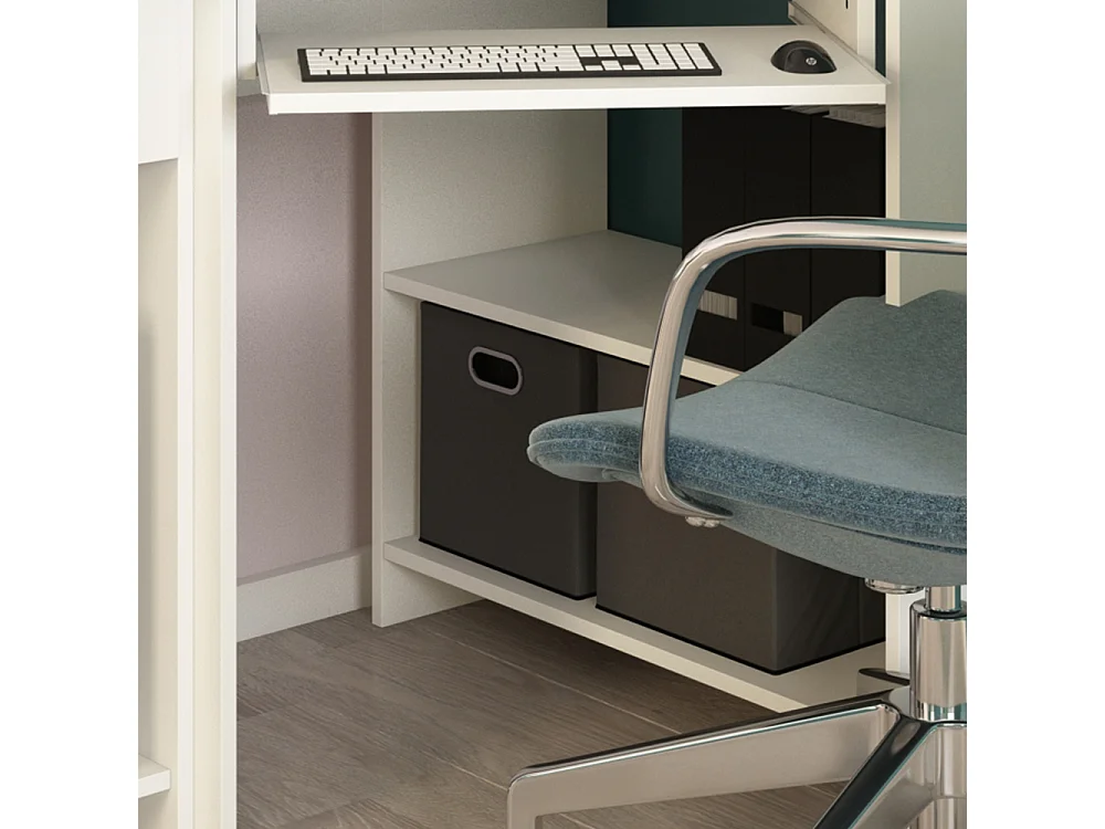 Bureau dangle blanc 83x76x77 odin