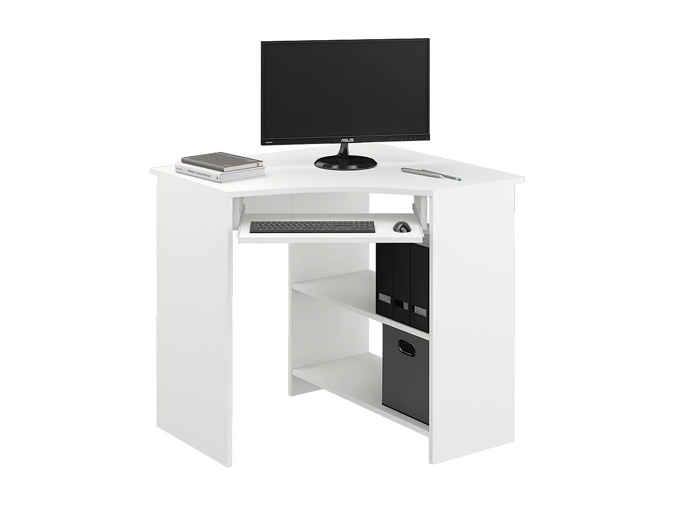 Bureau dangle blanc 83x76x77 odin