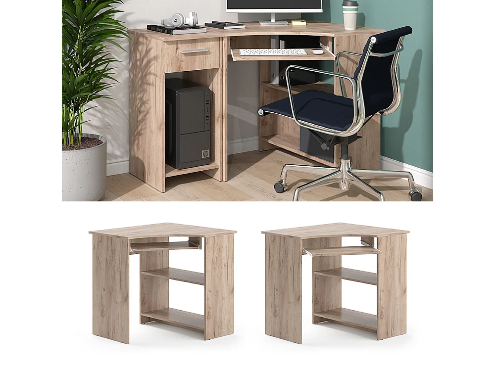 Scrivania angolare sonoma 83x76x77 odin