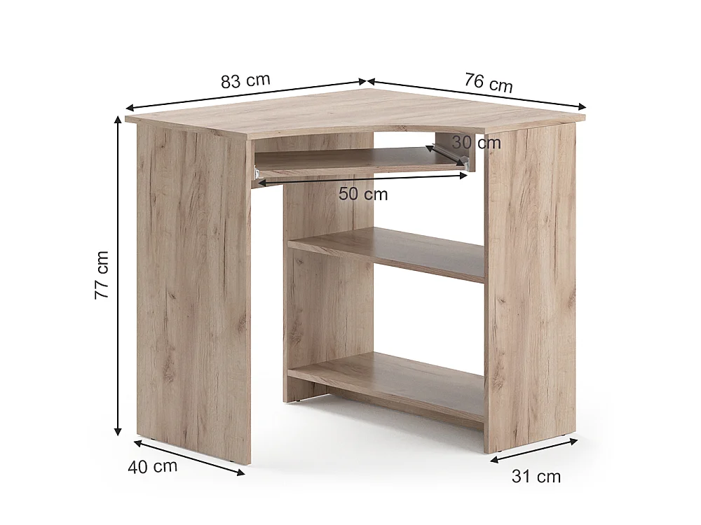 Bureau dangle sonoma 83x76x77 odin