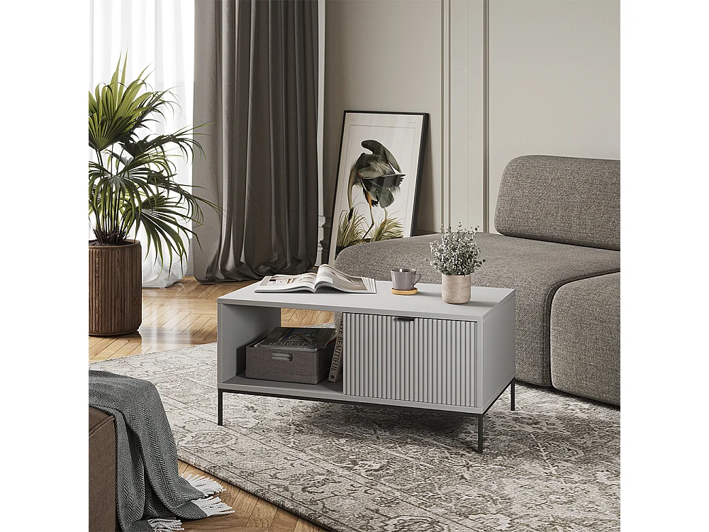 Couchtisch grau 90x50x45 eliza