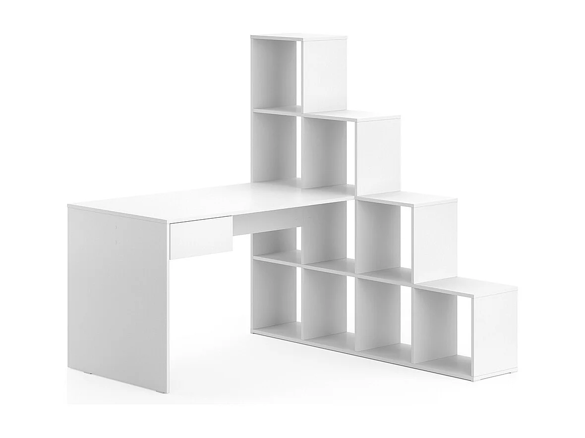 Bureau dangle blanc 139x142.4x143 sarah