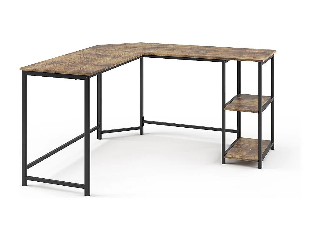 Eckschreibtisch antikholz 138x50x75 fyrk