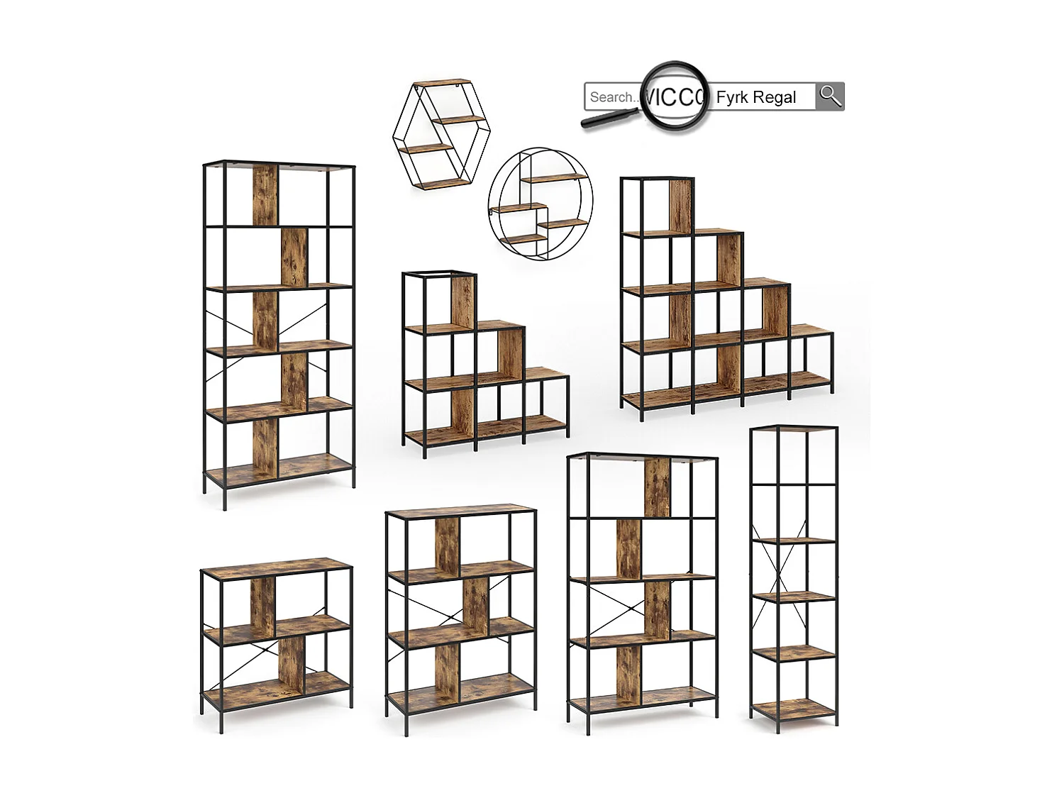 Eckschreibtisch antikholz 138x50x75 fyrk