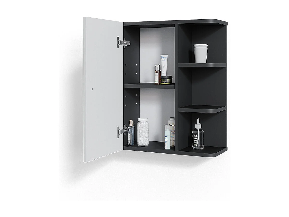 Badkamerkast wit hoogglans 47.2x20.8x59.2 fynn