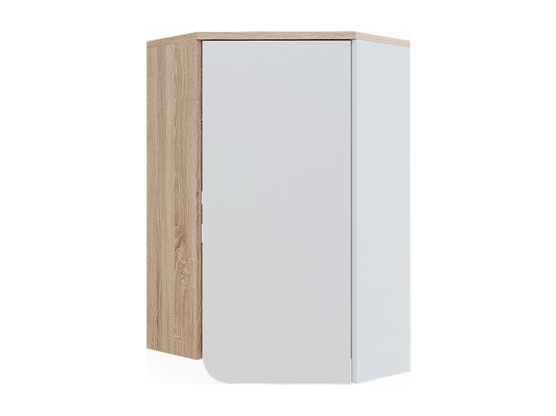 Armoire dangle suspendue sonoma/blanc 42.4x42.4x75 karen