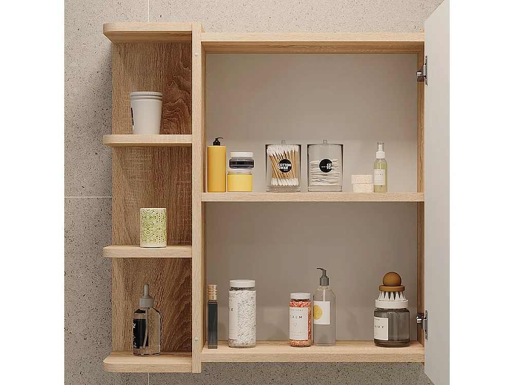 armoire de toilette sonoma 62x20.8x64 fynn