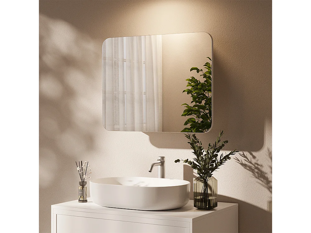 Armoire de toilette blanc 65x17.4x50 zino