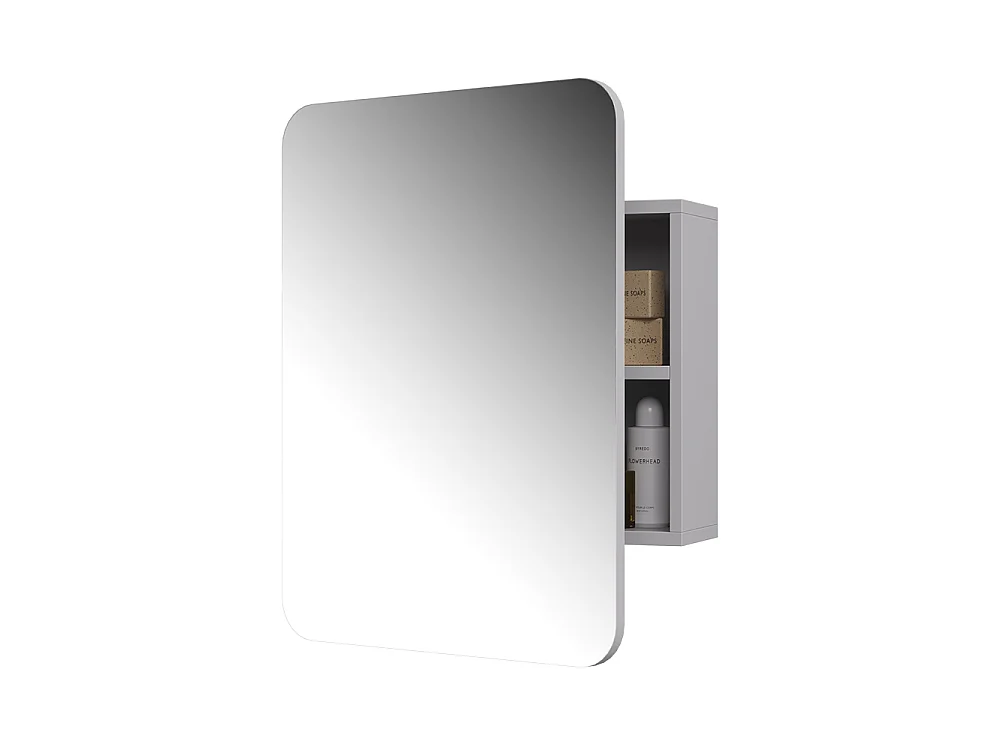 Armoire de toilette blanc 65x17.4x50 zino