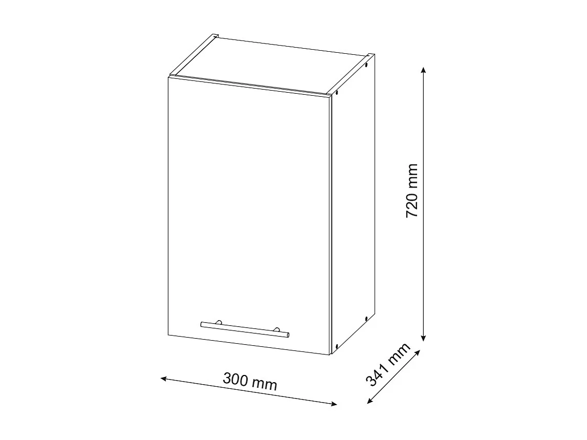 Badschrank weiß landhaus 30x34.1x72 fame-line
