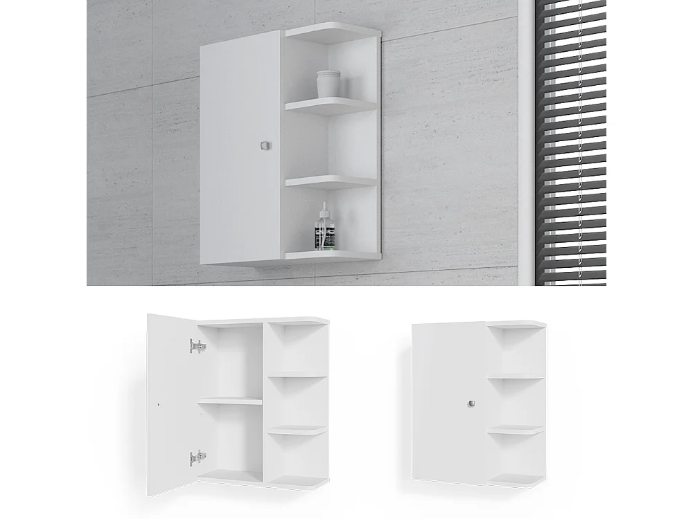 Armoire murale blanc 47.2x20.8x59.2 fynn