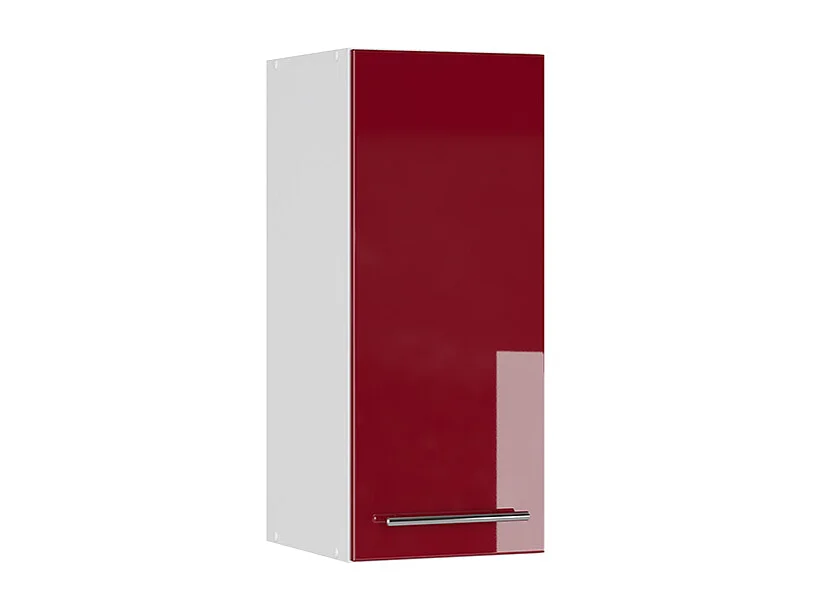 Armoire murale rouge bordeaux haute brillance 30x34.1x72 fame-line