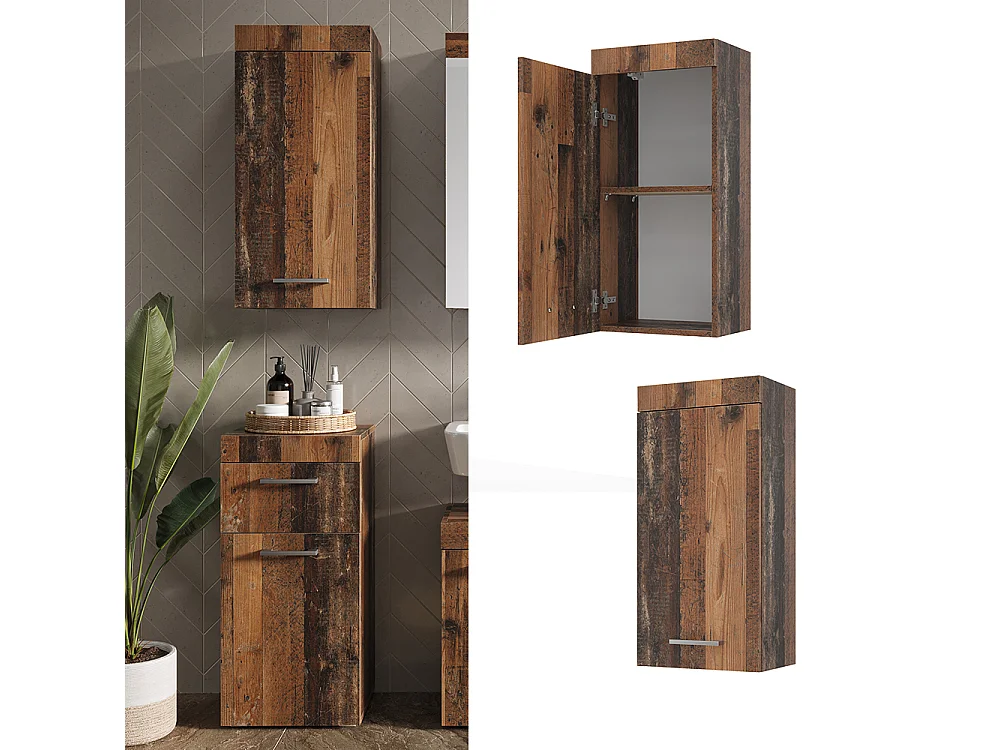 Armoire suspendue oldstyle 37x24.6x77 luna