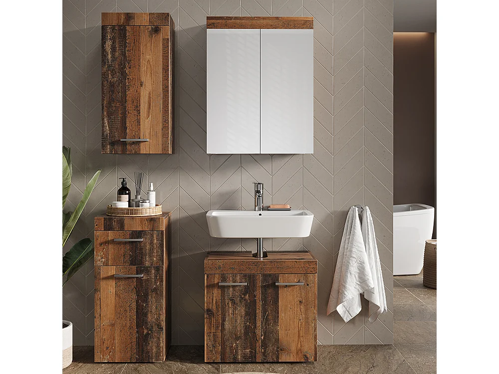 Armoire suspendue oldstyle 37x24.6x77 luna