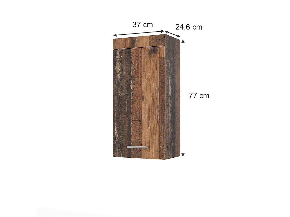 Armoire suspendue oldstyle 37x24.6x77 luna