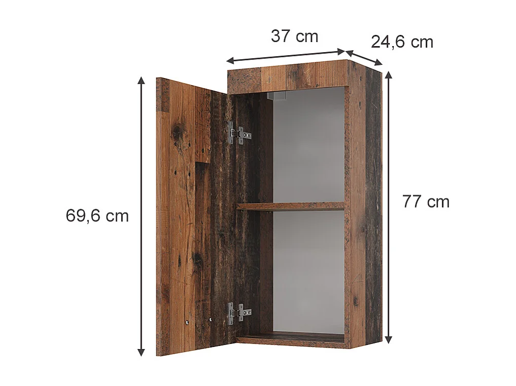 Armadio sospeso oldstyle 37x24.6x77 luna