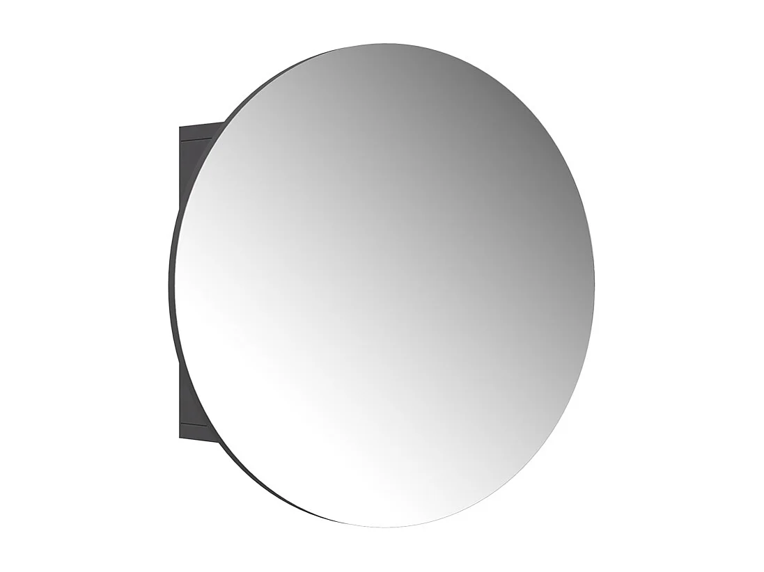 Armario con espejo para baño antracita 50x17.4x50 loki