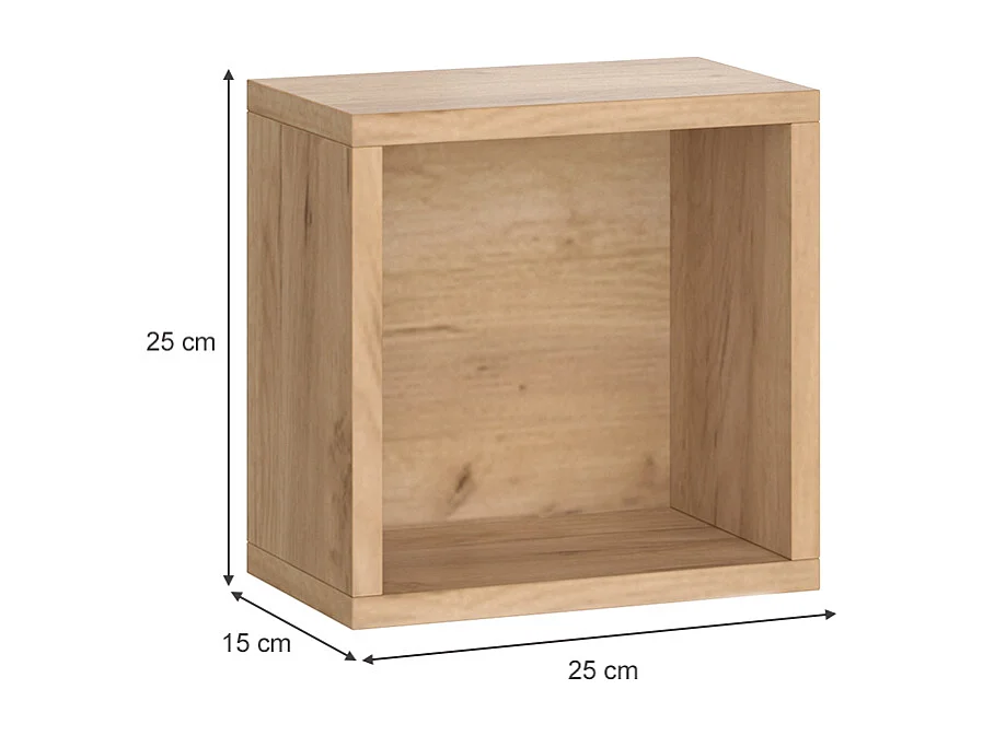 Armoire murale chêne de force doré 25x15x25 senyo