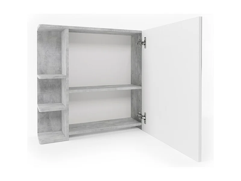 Armoire de toilette béton 79.6x21.2x64 fynn