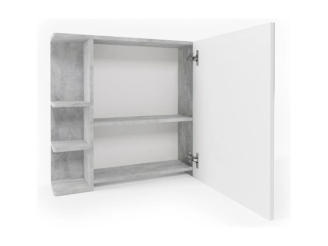 Armoire de toilette béton 79.6x21.2x64 fynn