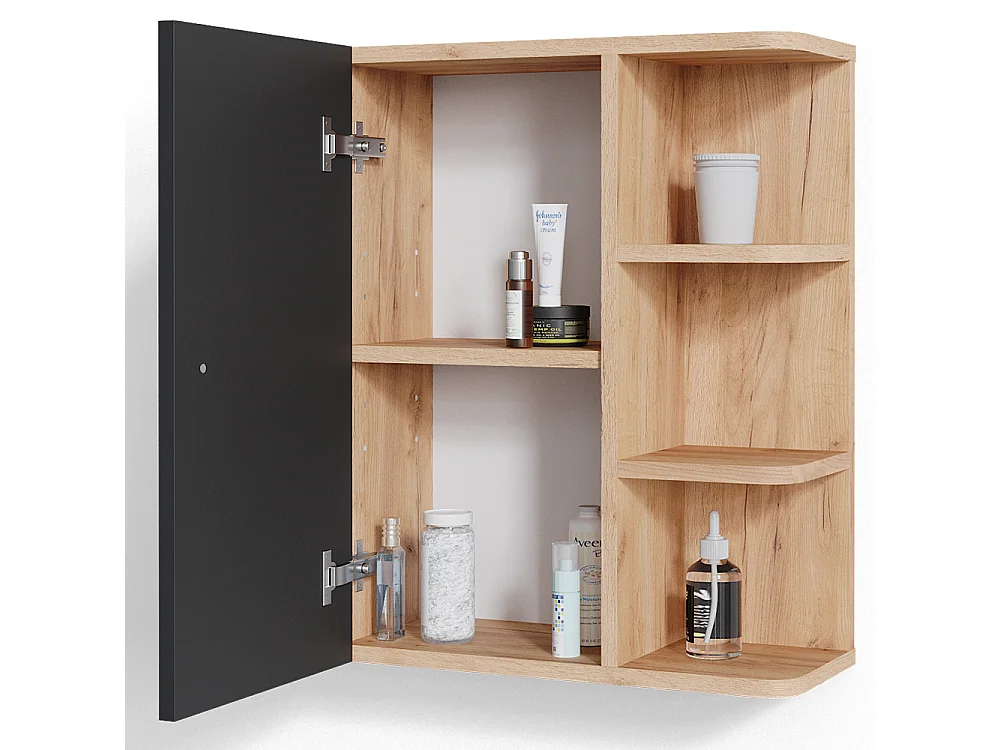 Armario de baño antracita 47.2x20.8x59.2 fynn