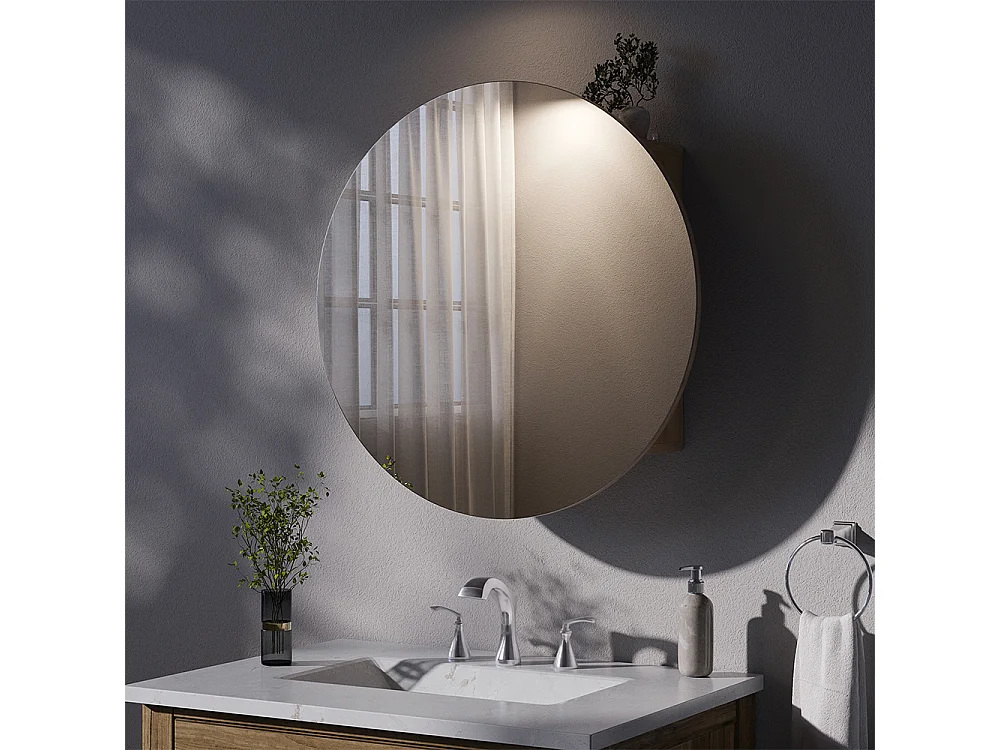 Armoire de toilette chêne de force doré 70x17.4x70 loki