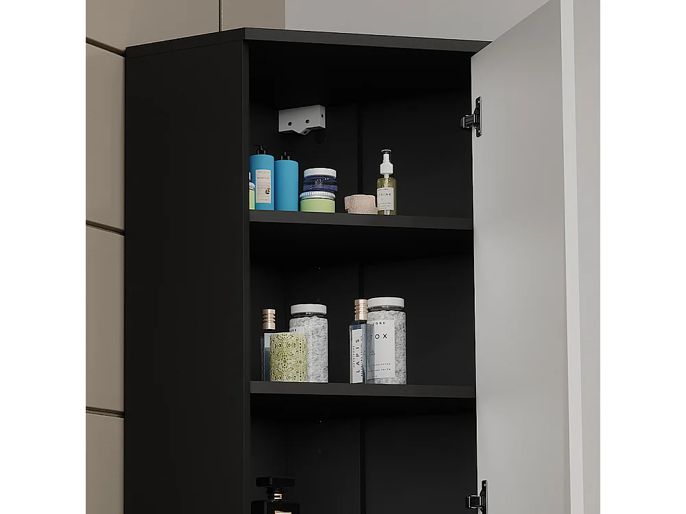 Eckhängeschrank anthrazit/weiß 60x42.4x75 karen