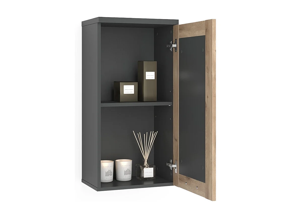 Mueble de baño antracita 40.3x27.9x79.6 niko