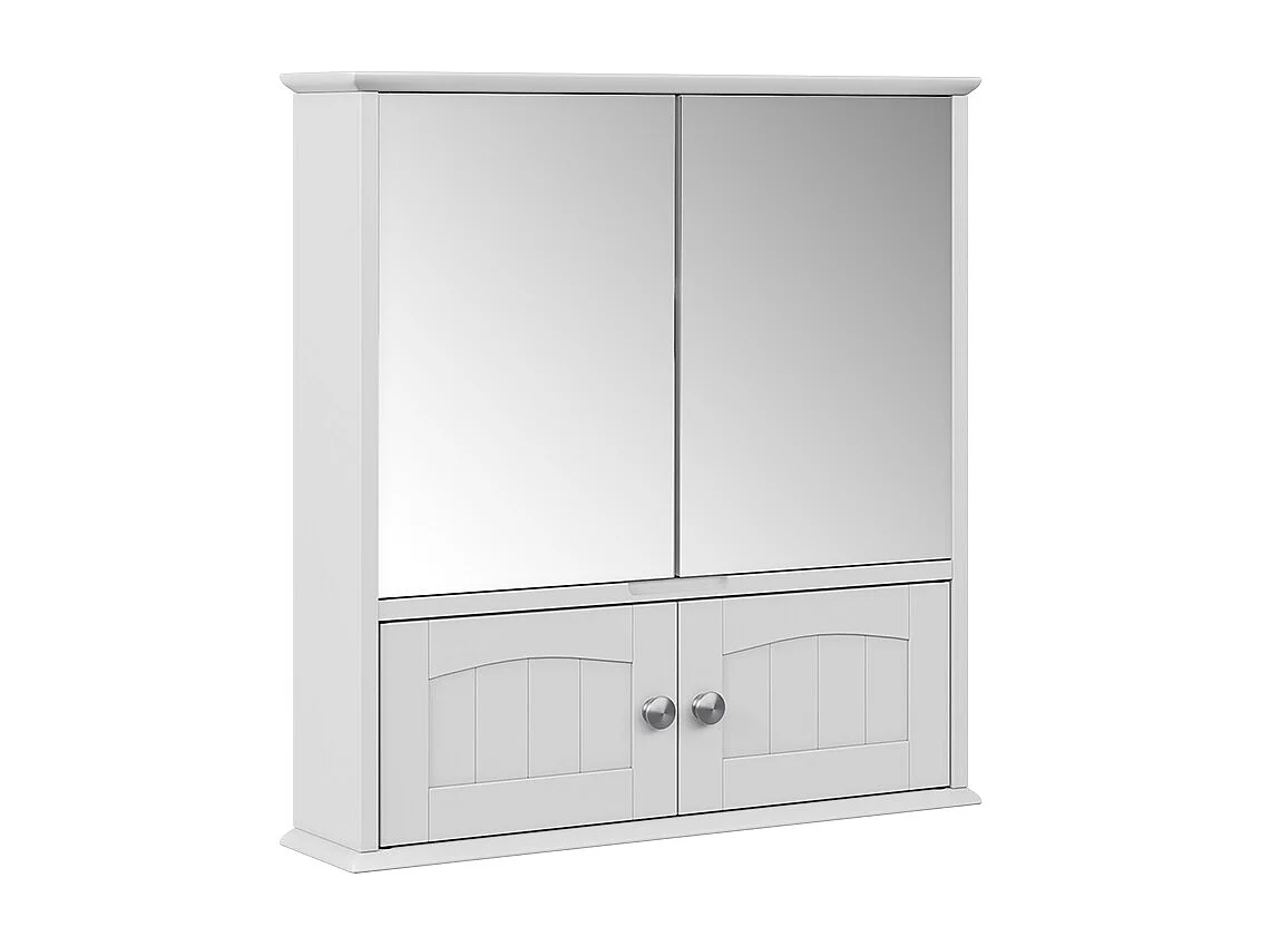 Armoire de toilette blanc 56x13x58 bianco