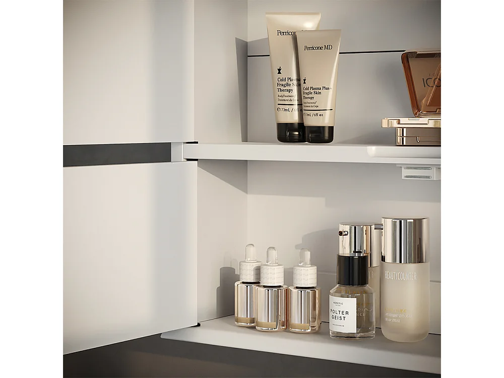 Armoire de toilette blanc 56x13x58 bianco