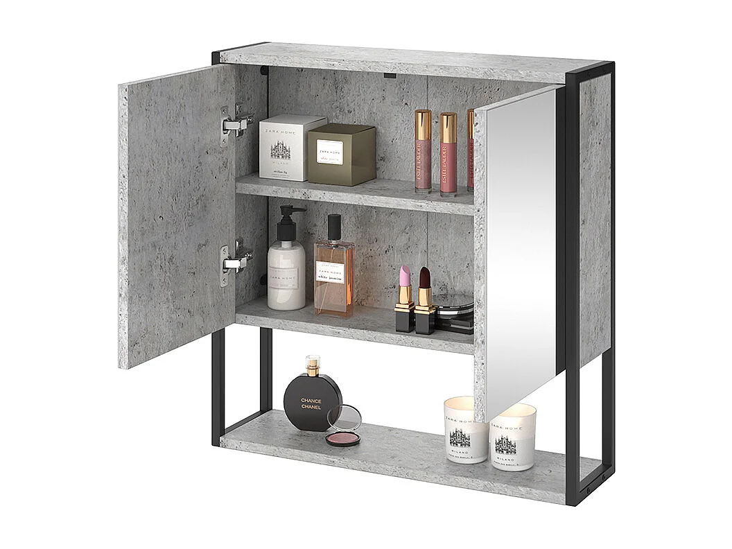 Armoire de toilette béton 60x16x60.6 fyrk