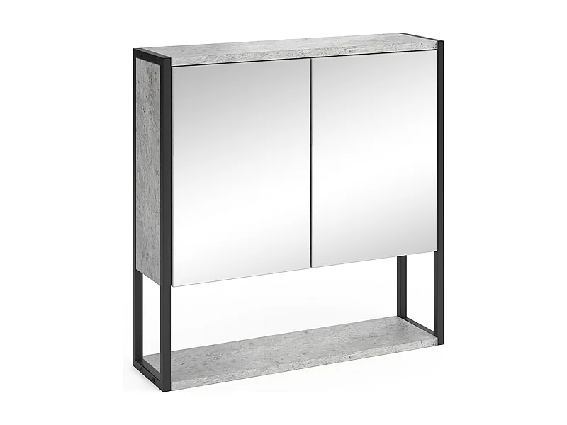 Badspiegelschrank beton 60x16x60.6 fyrk