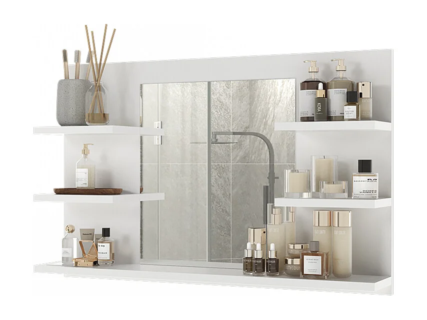 Armoire de toilette blanc 78x13.6x50 wilbur