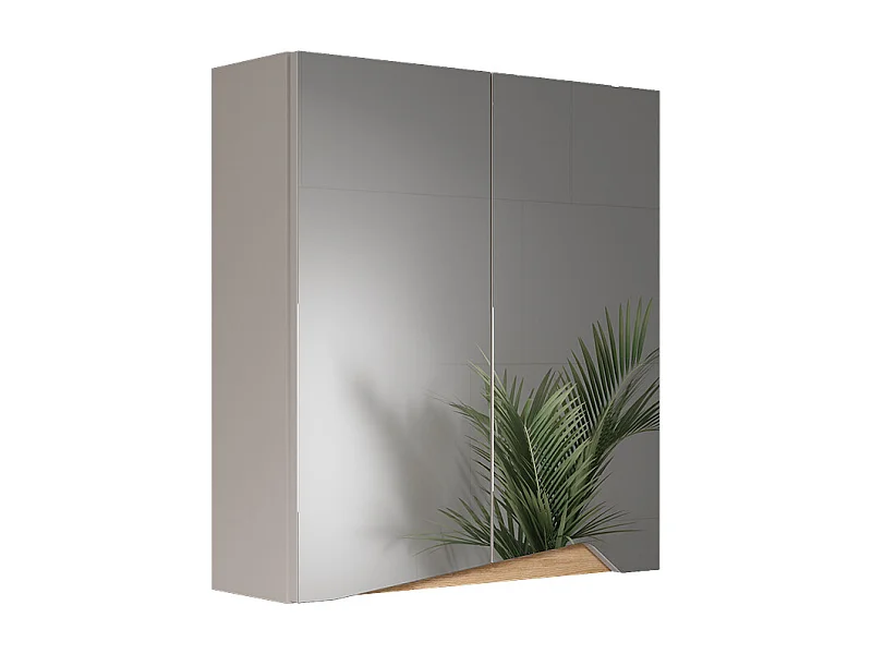 Armoire de toilette grège 60x20x67 marelle