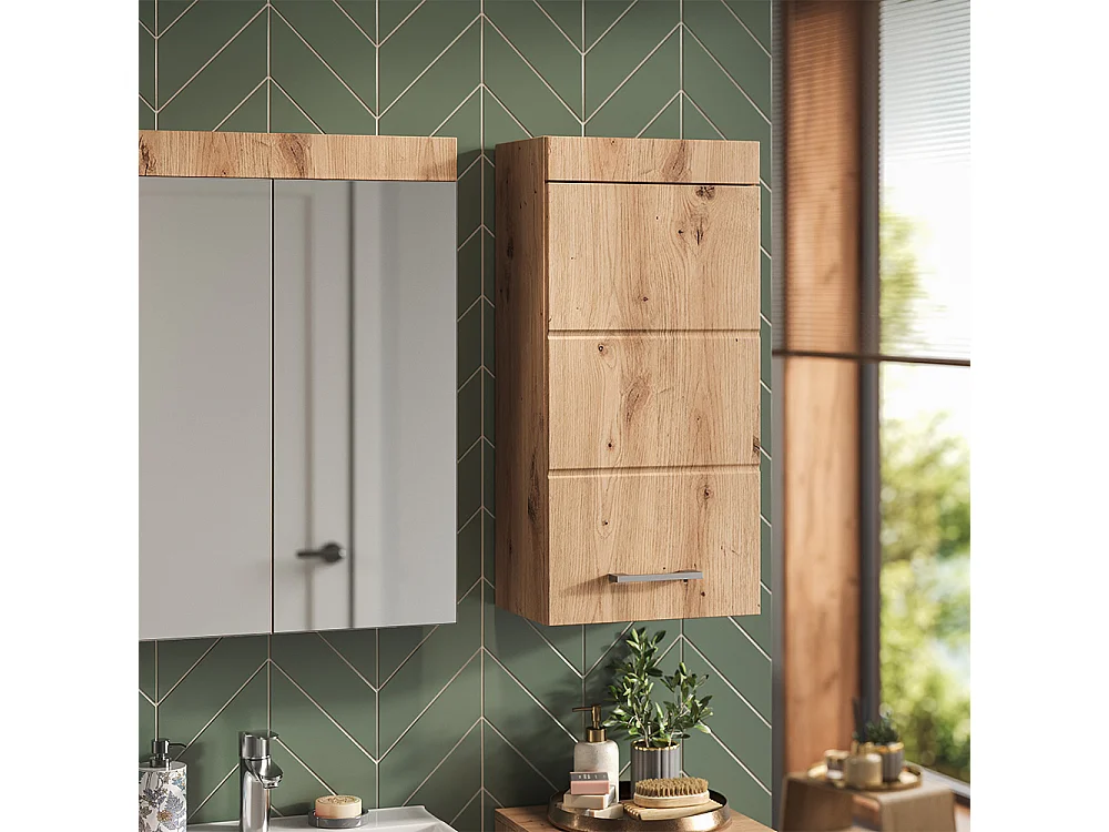 Mobile bagno quercia wotan 37x24.6x77 luna