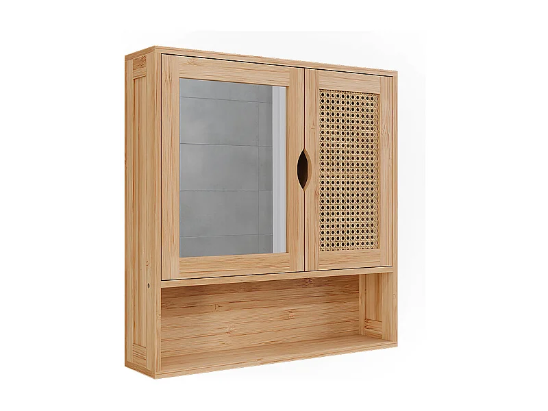 Badspiegelschrank bambus 56x13x58 liora