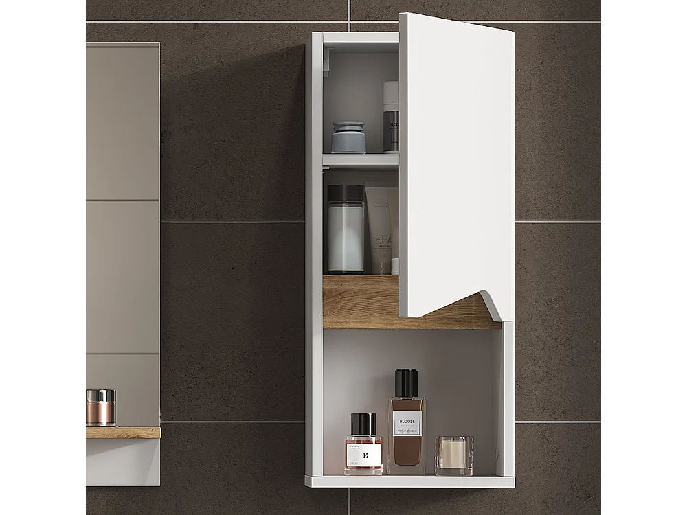 Armoire murale blanc/artisan 30x17x67 marelle