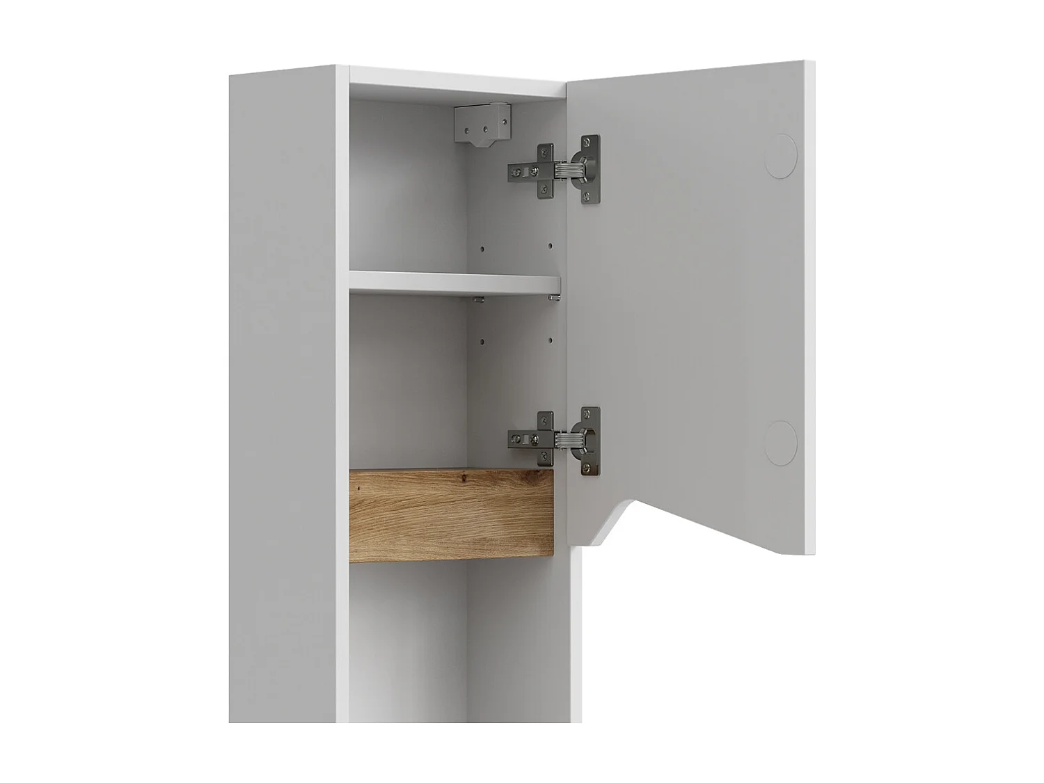 Armoire murale blanc/artisan 30x17x67 marelle