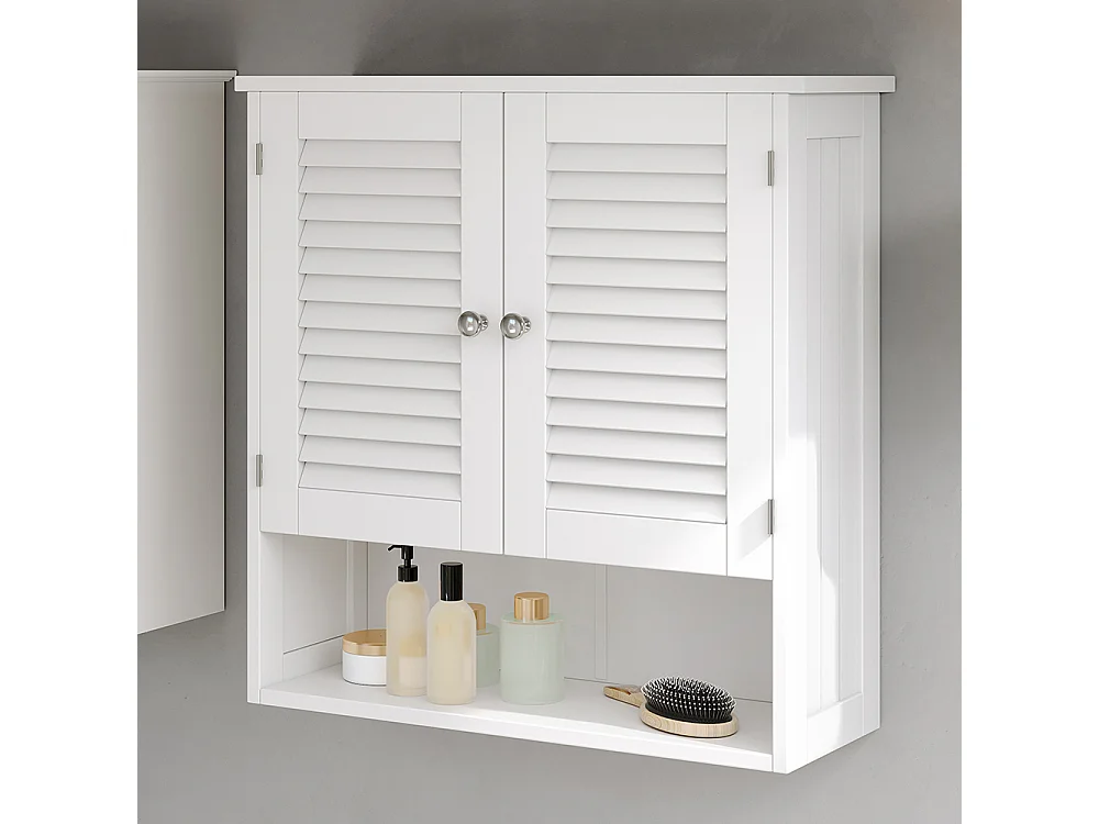 Armoire suspendue blanc 60x20x66 riad