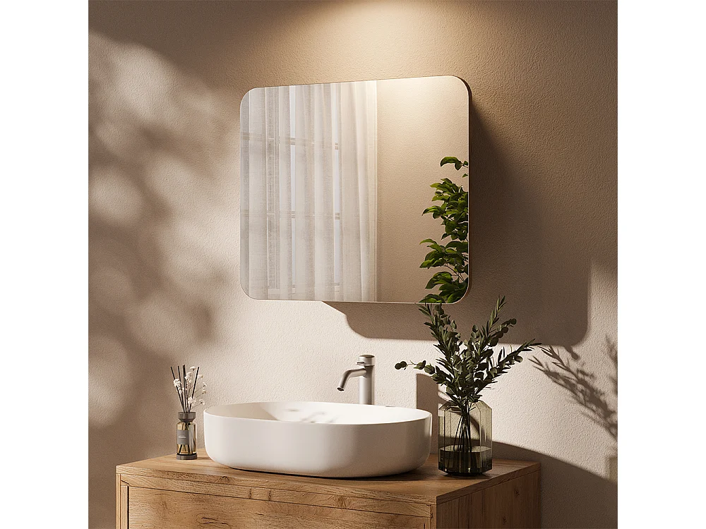 Armoire de toilette chêne de force doré 60x17.4x50 zino