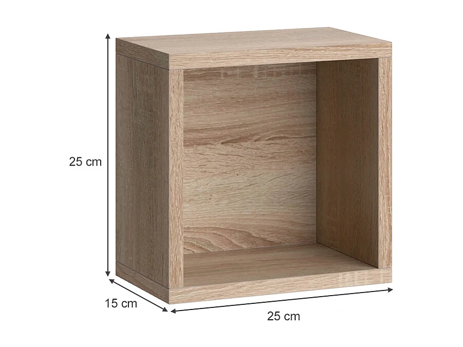 Estantes  de baño sonoma 25x15x25 senyo