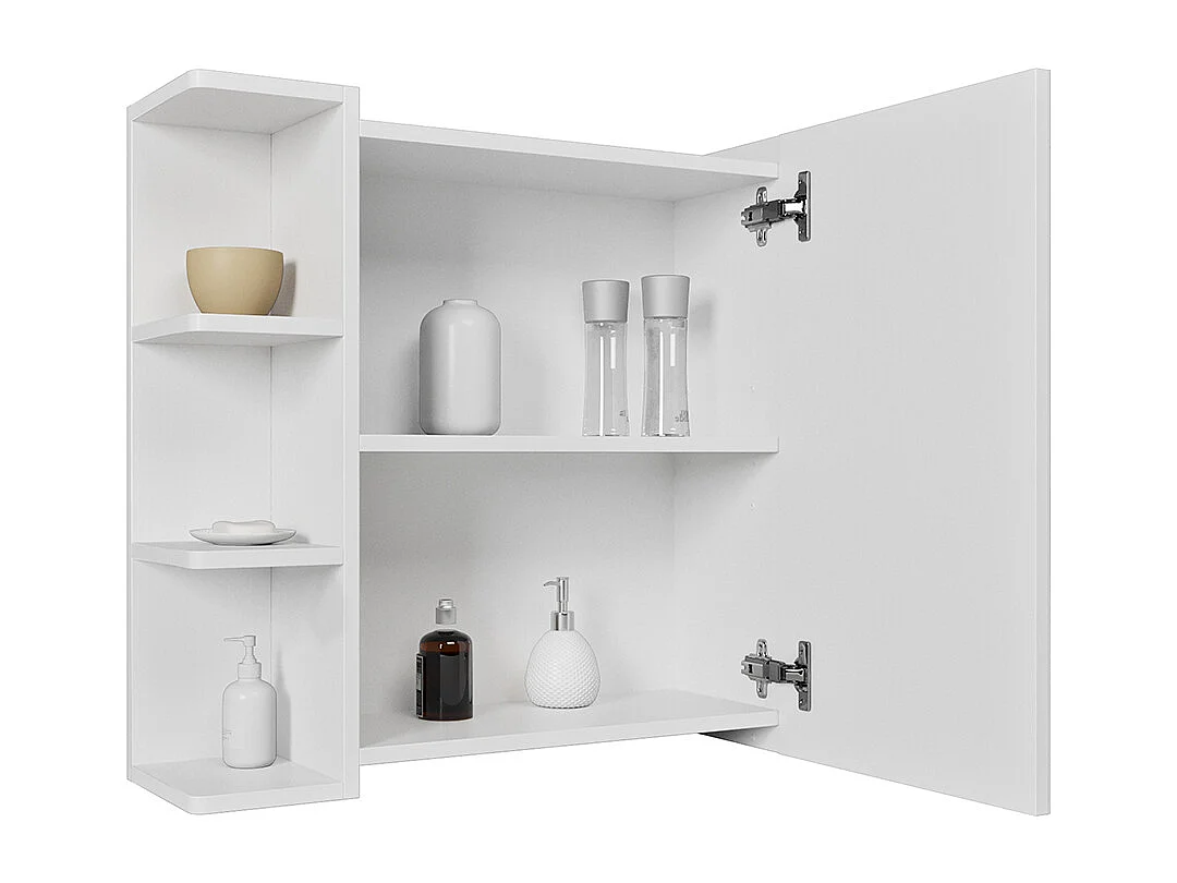 Armario con espejo para baño blanco 62x20.8x64 fynn