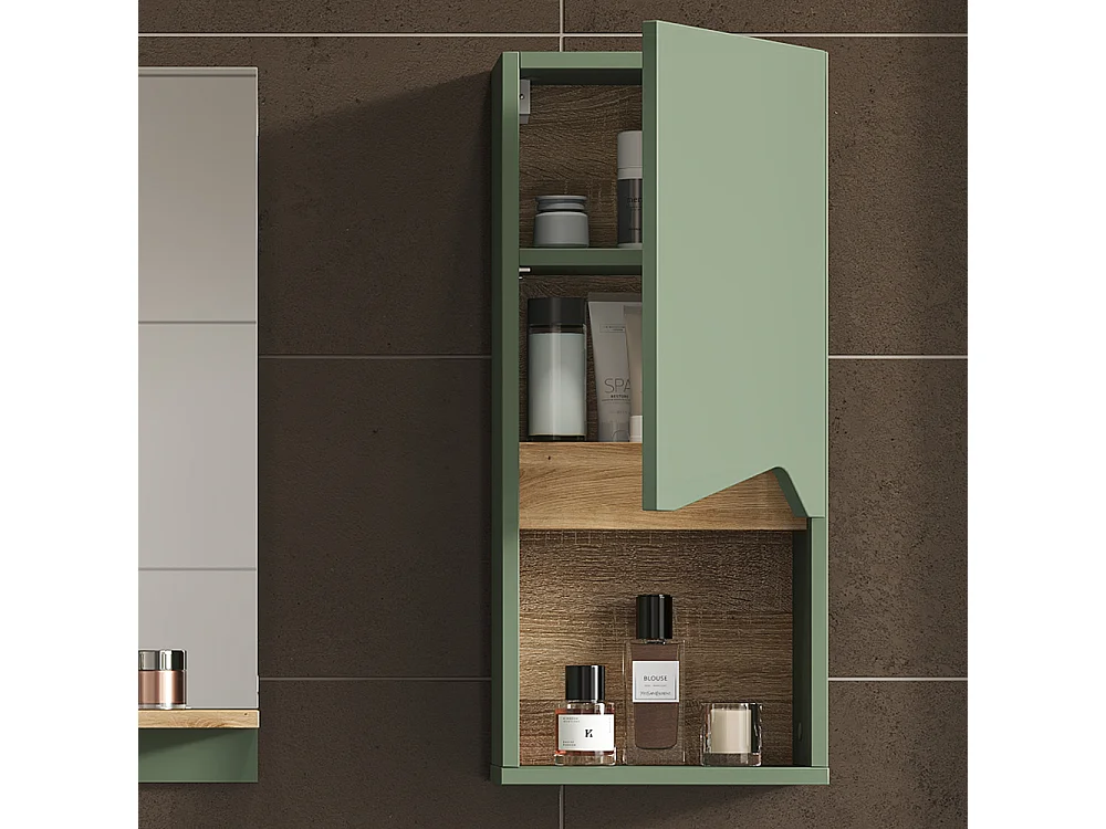 Armoire de salle de bain vert/artisan 30x17x67 marelle