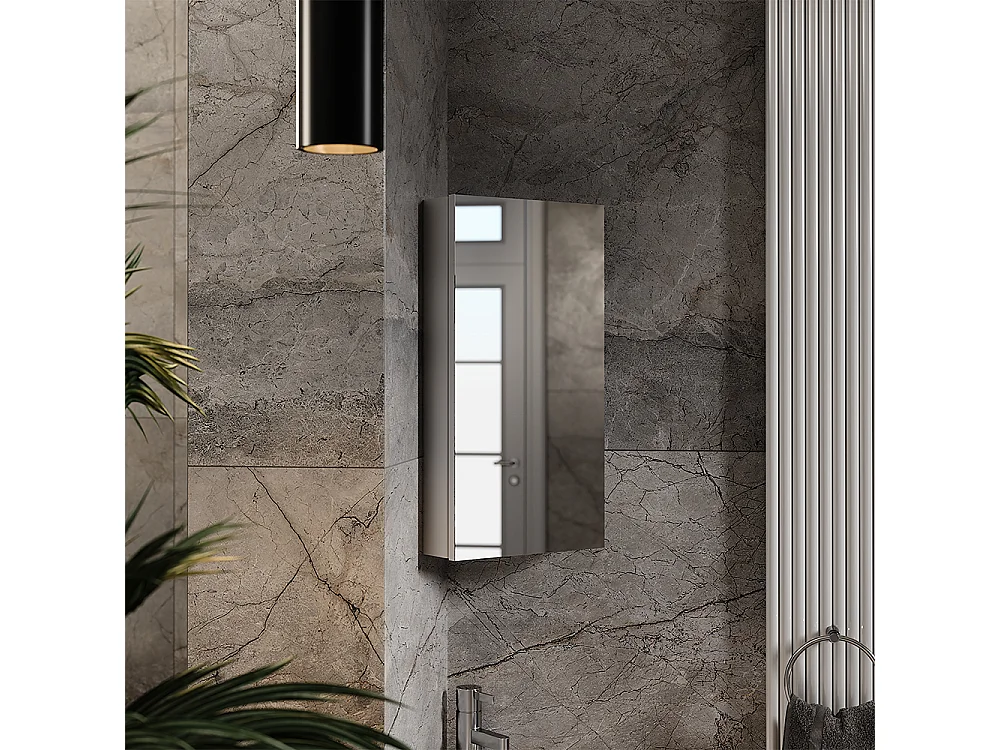 Armoire de toilette blanc 32.8x21x60.2 anka