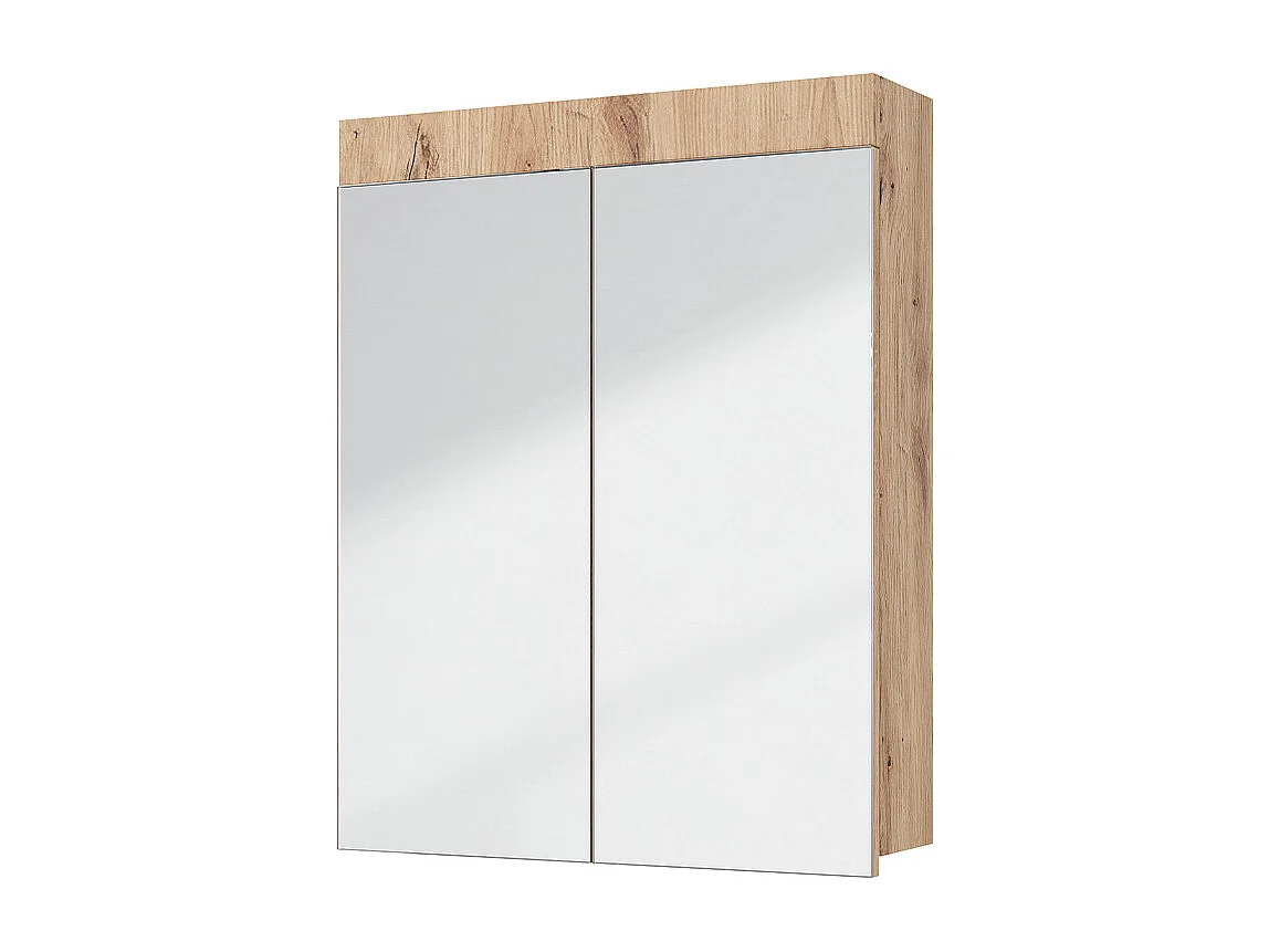 Badspiegelschrank eiche wotan 60x17x77 luna