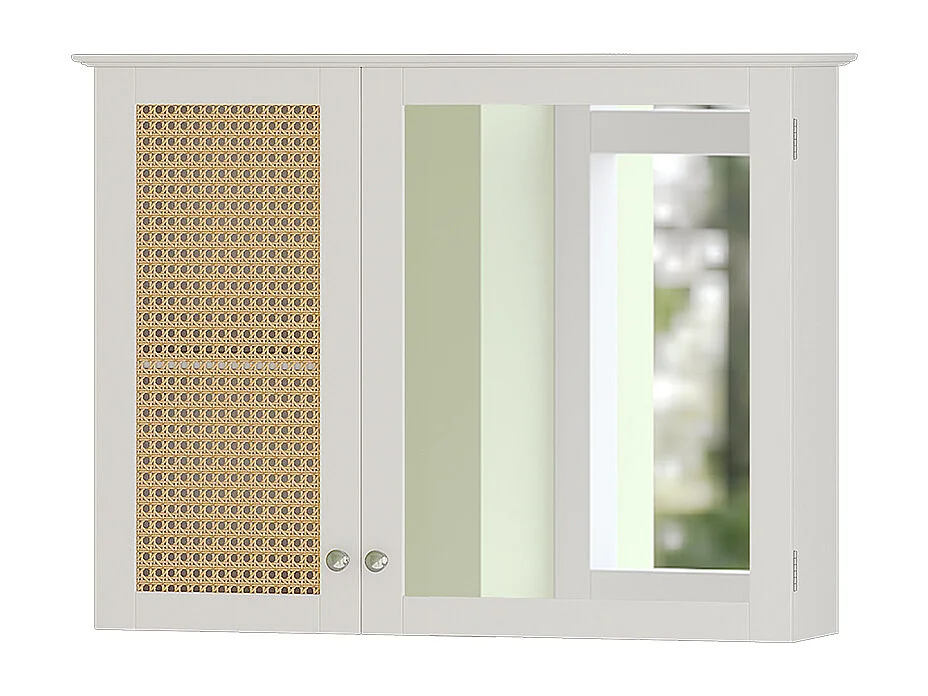 Armario con espejo para baño blanco 68x16.5x49 rosario