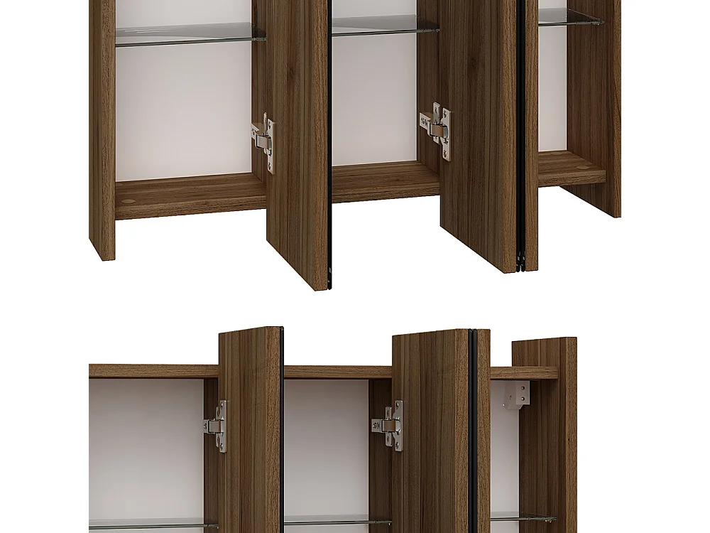 Armoire de toilette anthracite haute brillance 67.4x17x68 majest